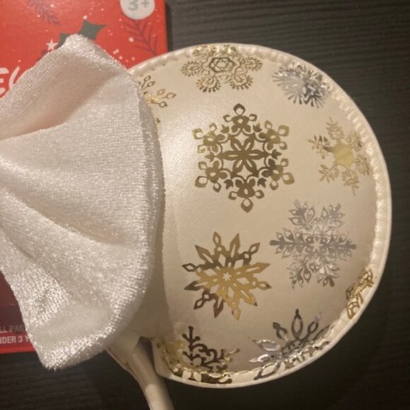 NWT Disney Holiday Christmas Minnie Mouse Ears Gold Silver Winter Snowflakes - Picture 2 of 3